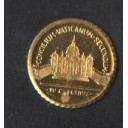 Giovanni XXIII Piccola Mini Moneta Medaglia ricordo   1 cm. Placcata Oro